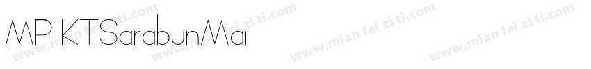 MP KTSarabunMai字体转换